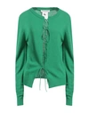 Philosophy Di Lorenzo Serafini Woman Cardigan Green Size 8 Virgin Wool, Cashmere