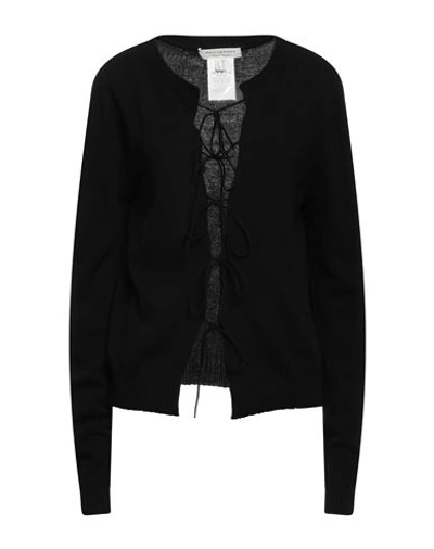 Philosophy Di Lorenzo Serafini Woman Cardigan Black Size 8 Virgin Wool, Cashmere