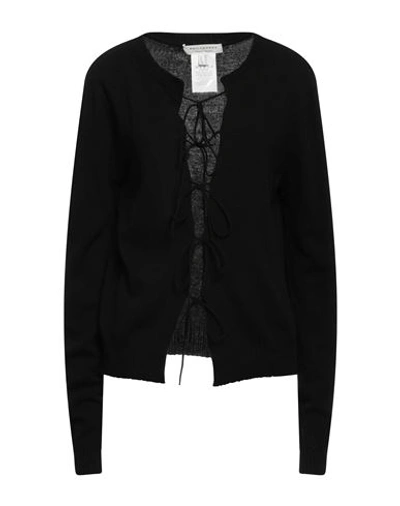 Philosophy Di Lorenzo Serafini Woman Cardigan Black Size 10 Virgin Wool, Cashmere