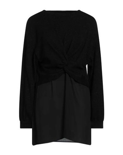 Emy-ò Female Woman Sweater Black Size M Acrylic, Polyester, Elastane, Polyamide