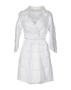 Ermanno Scervino Woman Overcoat & Trench Coat White Size 10 Cotton, Viscose, Polyamide