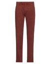 Briglia 1949 Man Pants Rust Size 32 Cotton, Elastane In Red