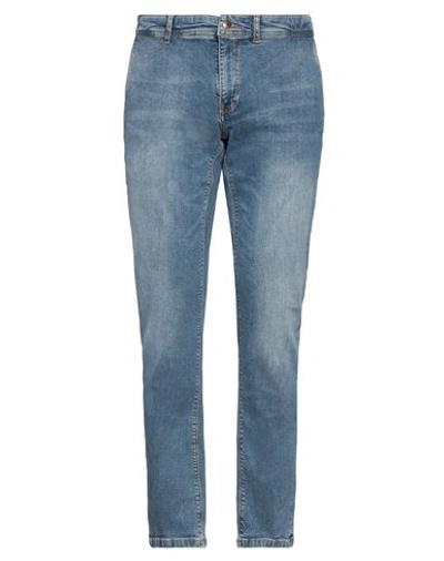 At.p.co At. P.co Man Denim Pants Blue Size 38 Cotton, Elastane