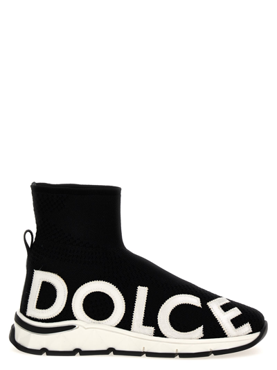 Dolce & Gabbana Kids' Sorrento 2.0 Sneakers In White/black
