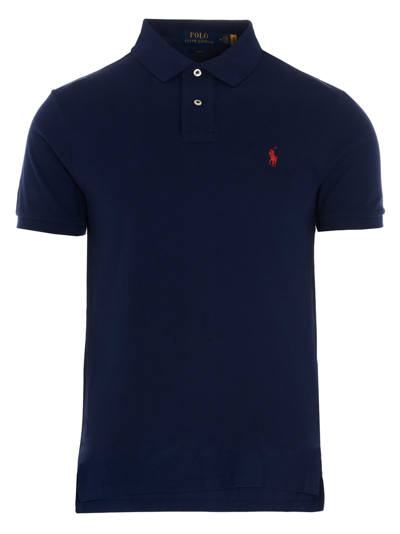 Polo Ralph Lauren Cotton Mesh Classic Fit Polo Shirt In Blue