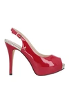 Pacomena By Menbur Woman Sandals Red Size 8 Textile Fibers