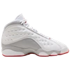 Jordan Boys  Retro 13 In White/red/grey