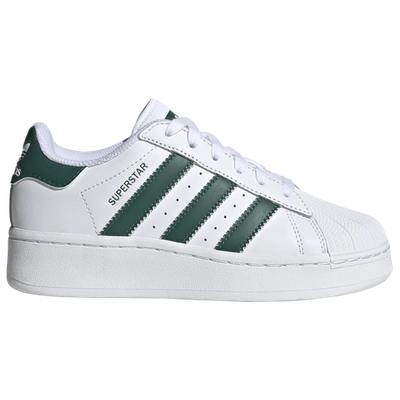 Adidas Originals Adidas Big Kids' Originals Superstar Xlg Casual Shoes In White/green