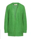 Kaos Jeans Woman Cardigan Green Size M Acrylic, Mohair Wool, Polyamide