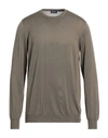 Drumohr Man Sweater Military Green Size 44 Cotton