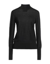 Erika Cavallini Woman Turtleneck Black Size Xl Virgin Wool