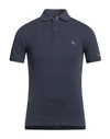 Yes Zee By Essenza Man Polo Shirt Navy Blue Size S Cotton