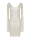 Rick Owens Lilies Woman Mini Dress Cream Size 2 Viscose, Elastane In White