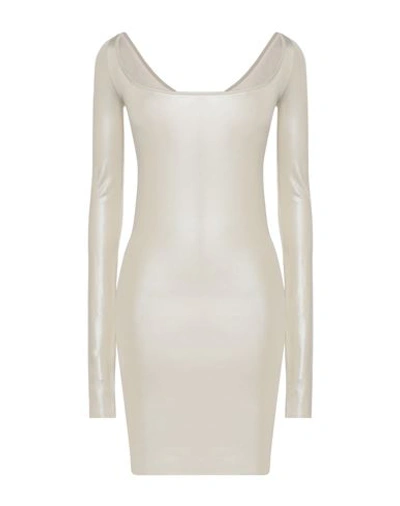 Rick Owens Lilies Woman Mini Dress Cream Size 2 Viscose, Elastane In White