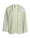 Pierantonio Gaspari Woman Cardigan Light Green Size 12 Polyester, Cotton In Green