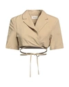 Vicolo Woman Blazer Sand Size M Viscose, Linen In Beige
