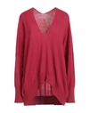 Liviana Conti Woman Sweater Magenta Size Xl Virgin Wool