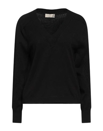 Haveone Woman Sweater Black Size Onesize Viscose, Polyester, Polyamide