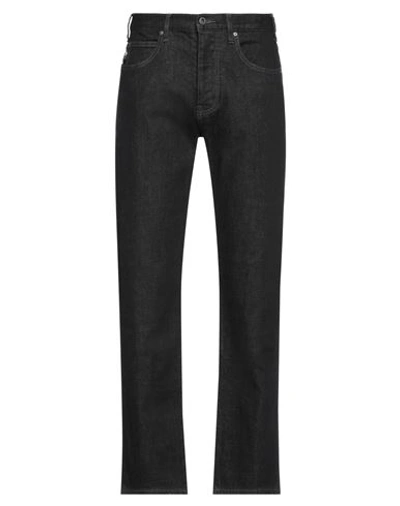 Emporio Armani Man Jeans Black Size 29w-30l Cotton, Elastane