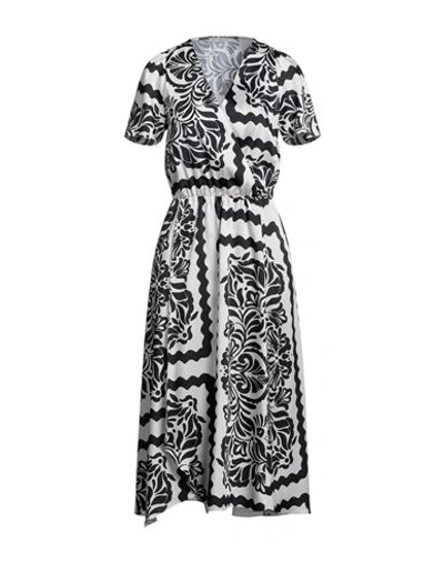 Biancoghiaccio Midi Dresses In Grey