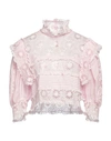 Isabel Marant Woman Top Light Pink Size 8 Cotton, Silk
