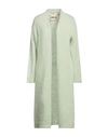 Aniye By Woman Cardigan Light Green Size M Wool, Alpaca Wool, Polyamide