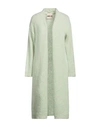 Aniye By Woman Cardigan Light Green Size Xs Wool, Alpaca Wool, Polyamide In Green