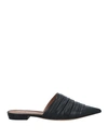 Emporio Armani Woman Mules & Clogs Black Size 5.5 Lambskin In Black