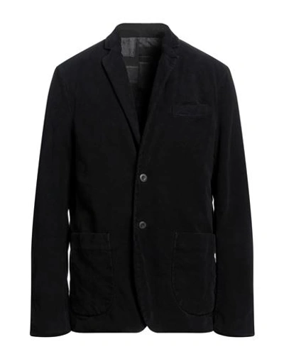 Novemb3r Man Blazer Midnight Blue Size 36 Cotton, Elastane In Blue