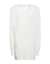 Philosophy Di Lorenzo Serafini Woman Mini Dress Off White Size 4 Virgin Wool, Cashmere, Acrylic