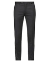 Paoloni Man Pants Black Size 30 Cotton, Elastane