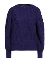 Icona By Kaos Woman Sweater Purple Size M Acrylic, Viscose, Wool, Alpaca Wool