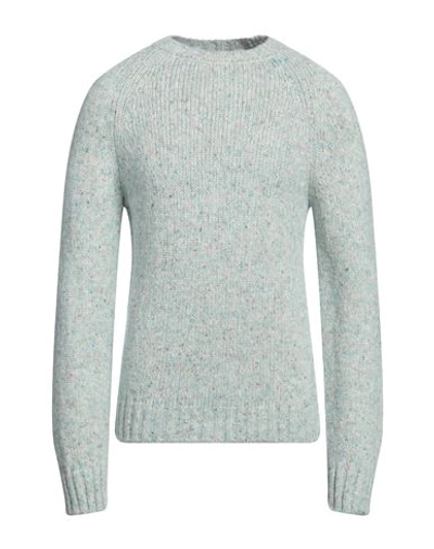Irish Crone Man Sweater Sky Blue Size Xl Virgin Wool, Polyester, Polyamide, Polyacrylic