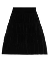 Sandro Woman Mini Skirt Black Size 10 Viscose, Polyamide In Black