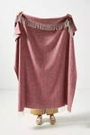 Lands Downunder Solid Herringbone Throw Blanket By  In Purple Size L