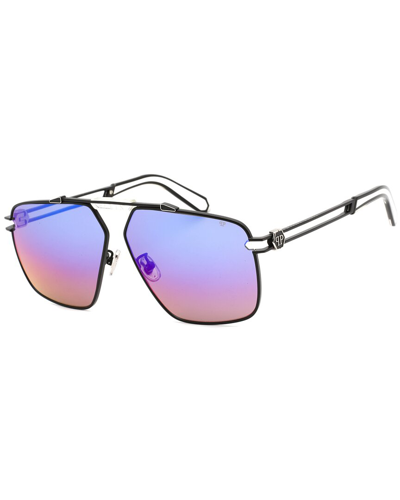 Philipp Plein Unisex Spp049m 63mm Sunglasses In Black