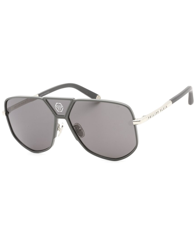 Philipp Plein Unisex Spp009m 61mm Sunglasses In Silver