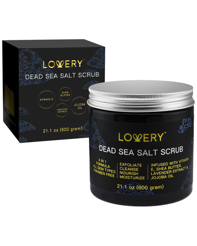 Lovery Handmade Exfoliating Salt Scrub, Dead Sea Body Scrub In Silver