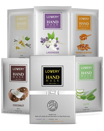 Lovery Deep Conditioning Hand Mask Set With Vitamin E In Silver