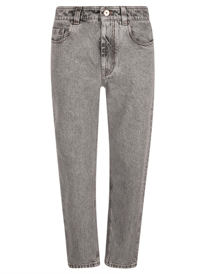 Brunello Cucinelli Button Fitted Jeans In Default Title