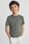 Reiss Jr - Sage Bless Crew Neck T-shirt, Uk 8-9 Yrs