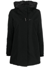 FAY TOGGLE-FASTENING DETAIL HOODED COAT