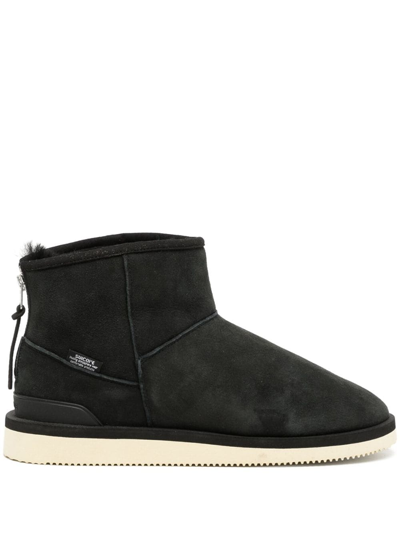 Suicoke Els Suede Ankle Boots In Black