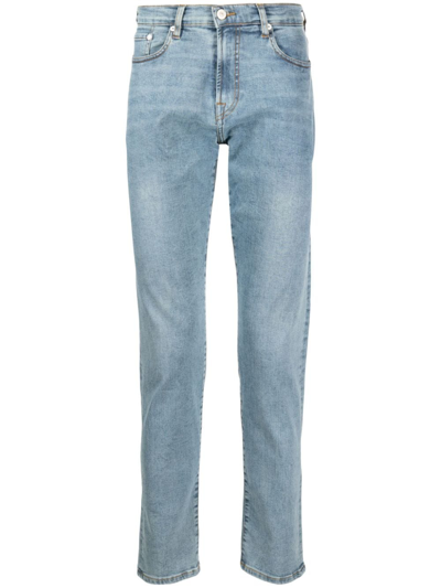 Ps By Paul Smith Mid-rise Slim-fit Jeans In Blue