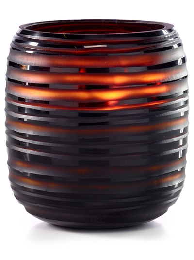 Onno Sphere Glass Candle In Orange