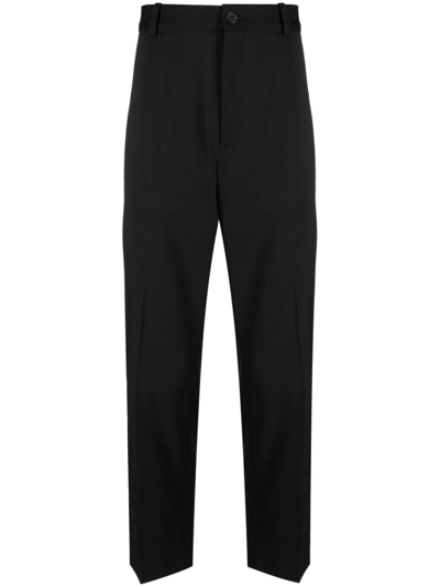 Han Kjobenhavn Mid-rise Tailored-cut Trousers In Black