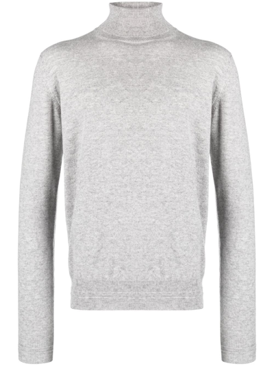 There Was One Roll-neck Cashmere Jumper In Grey