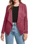 Bb Dakota By Steve Madden Wade Faux Suede Jacket In Wine