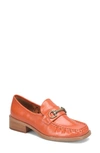 Korks Florence Bit Loafer In Orange Patent