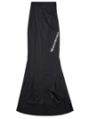 Balenciaga Sporty B Maxi Mermaid Skirt In Black
